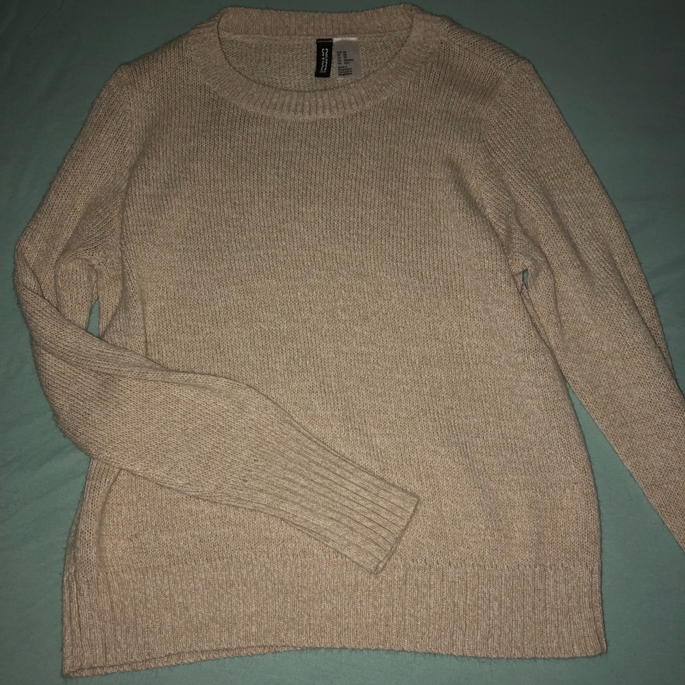 cream sweater